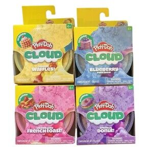 Play-doh Cloud Scented Breakfast Set Waffles French Toast Blueberry Donut